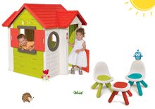 Căsuțe cu mobilier - Căsuţă My Neo House DeLuxe Smoby cu sonerie, 2 uşi, 2 scăunele şi măsuţă KidChair de la 24 luni_35