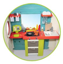 Domčeky pre deti - Domček so záhradnou reštauráciou Chef House DeLuxe Smoby s nadstavbovým riešením a stoličkou_1