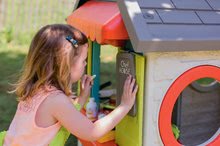 Spielhäuser mit Sandkasten - Set Häuschen mit Gartenrestaurant Chef House DeLuxe Smoby und ein Sportzentrum und ein Basketballkorb und ein Sandkasten mit Plane_18