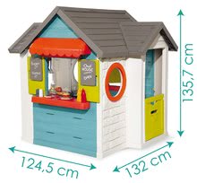 Spielhäuser mit Sandkasten - Set Häuschen mit Gartenrestaurant Chef House DeLuxe Smoby und ein Sportzentrum und ein Basketballkorb und ein Sandkasten mit Plane_10