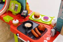 Spielhäuser mit Sandkasten - Set Häuschen mit Gartenrestaurant Chef House DeLuxe Smoby und ein Sportzentrum und ein Basketballkorb und ein Sandkasten mit Plane_29