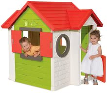 Domčeky pre deti - Domček My Neo House Smoby 1 dvere 2 okná s okenicami a 2 kruhové okná rozšíriteľný od 2 rokov_2