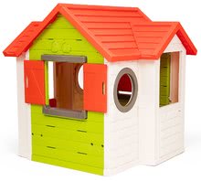Domečky pro děti - Domeček My Neo House Smoby 1 dveře 2 okna s okenicemi a 2 kulatá okna rozšiřitelný od 2 let_2