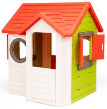 Hišice za otroke - Hišica My Neo House Smoby 1 vrata 2 okna z naoknicami in 2 okrogli okni razširjena od 2 leta_3