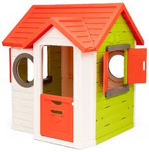 Hišice za otroke - Hišica My Neo House Smoby 1 vrata 2 okna z naoknicami in 2 okrogli okni razširjena od 2 leta_1