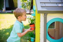 Kleine Spielhäuser für Kinder - Häuschen für den Gärtner Garden House Smoby mit Blumentöpfen erweiterbare Dachrinne und Gitter mit Vogelhäuschen 135 cm Höhe mit UV-Filter ab 2 Jahren_6