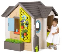 Kućice za djecu - Vrtna kućica Garden House Smoby s izuzetnom opremom s prednjim vrtom i teglicama za cvijeće od 24 mjes_1