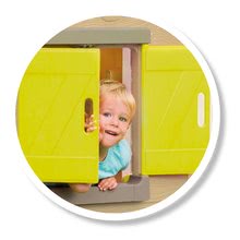 Domečky pro děti - Domeček přírodní My New House Smoby rozšiřitelný s podlahou a komplet výbavou od 24 měsíců_7