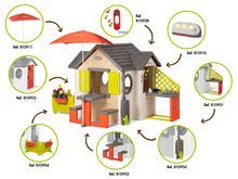 Speciálisan csak nálunk - Házikó My House Smoby piknik asztallal és napernyővel_15
