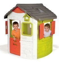 Hrací centra - Set hrací centrum Fun Center Smoby se skluzavkou dlouhou 150 cm, domeček Jura Lodge od 24 měsíců_2