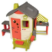 Hrací centra - Set hrací centrum Fun Center Smoby se skluzavkou dlouhou 150 cm, domeček Jura Lodge od 24 měsíců_21