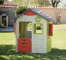 Hrací centra - Set hrací centrum Fun Center Smoby se skluzavkou dlouhou 150 cm, domeček Jura Lodge od 24 měsíců_0
