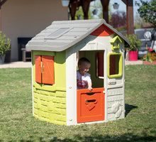 Case per bambini  - Casetta Neo Jura Lodge Smoby con steccato, grondaia, camino e campanello dai 24 mesi_10