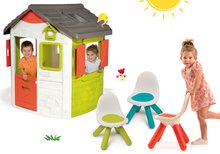 Spielhäuser mit Möbeln - Set Häuschen  Jura Lodge Smoby mit zwei Türen, Tisch und 2 Stühlen KidChair ab 24 Monaten_34