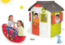 Spielhäuser mit Schaukel - Set Häuschen Jura Lodge Smoby mit zwei Türen und einer  doppelseitige Schaukel  Dinosaurier ab 24 Monaten_23