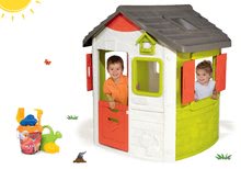 Domečky pro děti - Set domeček Neo Jura Lodge Smoby se dvěma dveřmi a stolek pro zahradníka od 24 měsíců_30