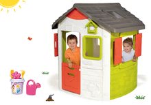Domečky pro děti - Set domeček Neo Jura Lodge Smoby se dvěma dveřmi a stolek pro zahradníka od 24 měsíců_29