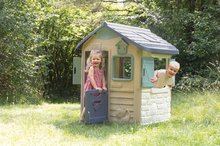 Domčeky s nábytkom - Set domček ekologický Neo Jura Lodge Playhouse Green Smoby rozšíriteľný so záhradným posedením_8