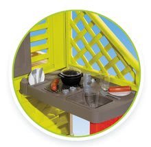 Domečky pro děti - Domeček Pretty Nature Smoby s letní kuchyňkou a zasouvací okenicí s UV filtrem od 24 měsíců_2