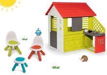 Spielhäuser mit Möbeln - Set Häuschen Pretty Nature Smoby mit Sommerküche und Tisch  mit 2 Stühlen KidChair  ab 24 Monaten_31