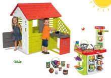 Seturi căsuțe  - Set căsuţă Pretty Nature Smoby cu bucătărie mică de vară și magazin Supermarket cu casă de marcat de la 24 luni_16