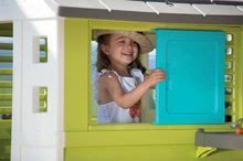 Kućice za djecu - Kućica Pretty Blue Smoby s ljetnom kuhinjom i kliznom roletom od 24 mjeseca_1