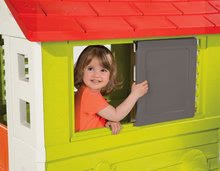 Kerti játszóházak gyerekeknek - Szett házikó Nature Smoby behúzható zsalugáterrel és ajándék elektronikus csengővel 24 hó-tól_2