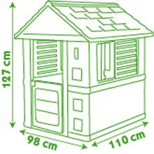 Domečky s nářadím - Set domeček Jolie s 3 okny a 2 žaluziemi Smoby modrý a pracovní dílna Mecanics s rudlem kufříkem a přilbou od 2 let_7