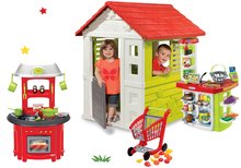 Spielhäuser Sets - Set Häuschen Lovely Smoby mit Küche und Supermarkt mit Einkaufswagen_25