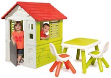Kleine Spielhäuser für Kinder - Set Häuschen Lovely Smoby und Sitzgelegenheit im Garten_5