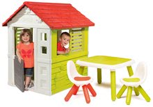 Căsuțe de grădină pentru copii  - Set căsuță Lovely Smoby și măsuță cu scăunele în grădină_6