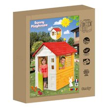 Domčeky pre deti - Domček Sunny Smoby oranžovo-zelený s 3 oknami a 2 žalúziami s anti UV filtrom od 24 mes_2