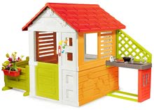 Preliezačky sety - Set preliezačka Adventure Car Smoby so šmykľavkou a domček Slniečko Sunny so zvončekom, kuchynkou a záhradkou od 24 mes_14