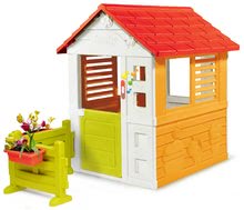 Căsuțe de grădină pentru copii  - Căsuță Soare Sunny Smoby sonerie și grădină în față_2