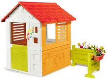 Căsuțe de grădină pentru copii  - Căsuță Soare Sunny Smoby sonerie și grădină în față_0