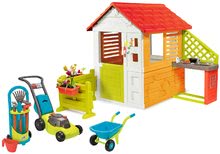 Căsuțe cu unelte - Căsuța Soare Sunny Smoby cu bucătărie și grădină cu unelte de lucru _18