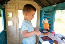 Kleine Spielhäuser für Kinder - Spielhaus mit Laden  Sweety Corner Playhouse Smoby mit Speisen und Süßigkeiten 18 Beilagen mit  UV Filter ab 2 Jahren_3