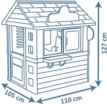 Căsuțe de grădină pentru copii  - Căsuță cu magazin Sweety Corner Playhouse Smoby cu pardosea și bucătărie în grădină mare cu duș_46