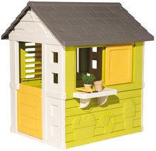 Kleine Spielhäuser für Kinder - Spielhaus Pretty Sunny Flowers House Smoby mit elektronischer Klingel und Küche SM810725-B_0