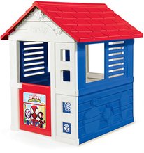 Domečky pro děti - Domeček Spidey Marvel Playhouse Smoby poloviční dveře a 2 okna se žaluziemi UV filtr od 24 měsíců_0