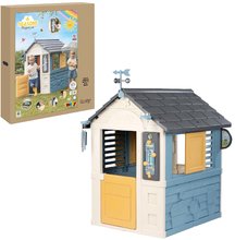 Kerti játszóházak gyerekeknek - Házikó meteorológiai állomás Négy évszak 4 Seasons Playhouse Smoby szélcsengővel szélmérővel és esőmérővel 24 hó-tól_2