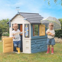Kleine Spielhäuser für Kinder - Spielhaus - Meteorologische Station Vier Jahreszeiten 4 Seasons Playhouse Smoby mit Glocke, Windmesser und Regenmesser ab 24 Monaten_0