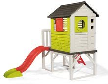 Domečky pro děti - Set domeček na pilířích Pilings House Smoby s 1,5 m skluzavkou a dárek elektronický zvonek od 24 měsíců_2