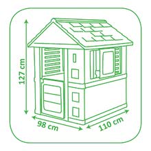 Hišice z orodjem - Komplet hišica na stebrih Pilings House Smoby z 1,5 m toboganom in športni set s piramido iz pločevink od 24 mes_25