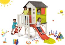 Case con attrezzi - Set Casetta palafitta Pilings House Smoby con scivolo da 1,5 m e set sportivo con piramide di lattine e tennis a partire da 24 mesi_33