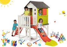 Case con attrezzi - Set Casetta palafitta Pilings House Smoby con scivolo da 1,5 m e set sportivo con piramide di lattine e tennis a partire da 24 mesi_32