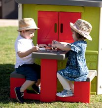 Kerti játszóházak gyerekeknek - Házikó My House Smoby piknik asztallal és teljes bejárati ajtóval_9