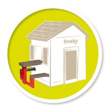 Příslušenství k domečkům - Piknik stůl se dvěma lavicemi k domečku Smoby Neo Jura Lodge s UV filtrem_9