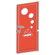 Dodatki k hišicam - Vrata s funkcionalno ključavnico za Smoby hiške Neo Jura Lodge My House in Friends House s UV filtrom_2