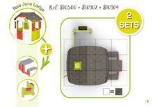 Příslušenství k domečkům - Piknik stůl se dvěma lavicemi k domečku Smoby Neo Jura Lodge s UV filtrem_16